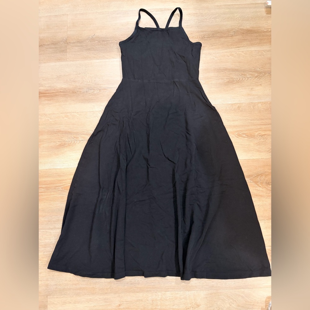 Pact fit and flare midi dress